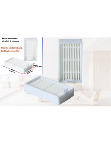 20 Filtros HEPA Reemplazo DrAer para Aspiradoras ILIFE V3 V5