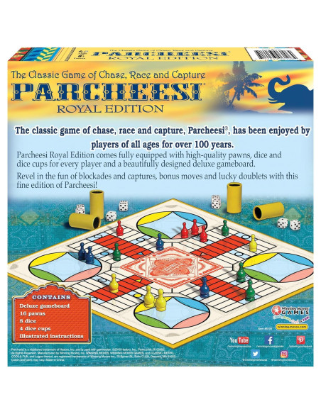 Juego de Mesa Parcheesi Edición Real Winning Moves 2-4 Jugadores Juego de Mesa Parcheesi Edición Real Winning Moves 2-4 Jugadores