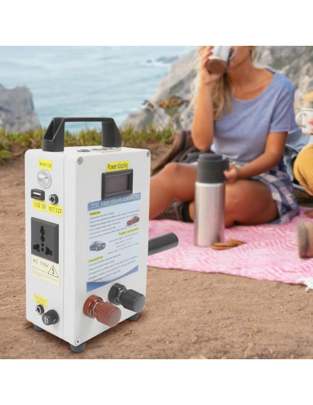 Generador Manual de Cargador de Manivela Pinkelin 150W Generador Manual de Cargador de Manivela Pinkelin 150W