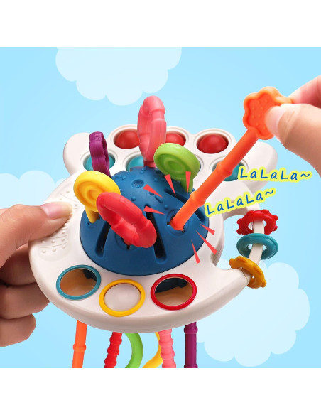 Juguetes Sensoriales Montessori Thremhoo para Bebés 0-18 Meses Juguetes Sensoriales Montessori Thremhoo para Bebés 0-18 Meses