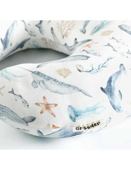 Funda de Almohada de Lactancia GRSSDER Minky Gris Transpirable Funda de Almohada de Lactancia GRSSDER Minky Gris Transpirable