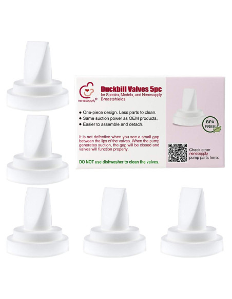 Válvulas de Pico de Pato Nenesupply 5 Pcs para Medela y Spectra Válvulas de Pico de Pato Nenesupply 5 Pcs para Medela y Spectra