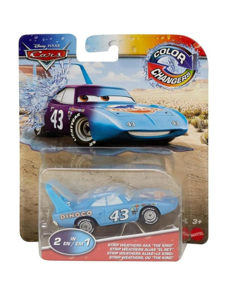 Coche Disney Pixar Cars Cambiador de Color The King 1:55 Coche Disney Pixar Cars Cambiador de Color The King 1:55