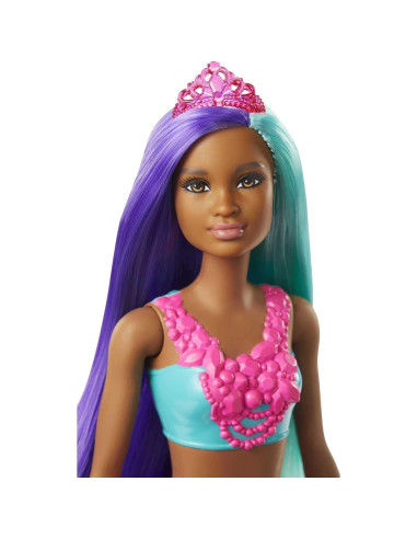 Muñeca Sirena Barbie Dreamtopia 30 cm Cabello Turquesa y Morado