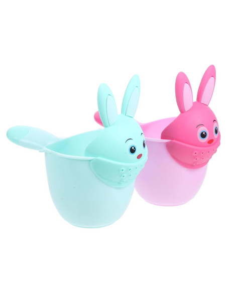 Juego de 2 tazas de enjuague NIYANGLE para baño de bebé Juego de 2 tazas de enjuague NIYANGLE para baño de bebé