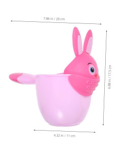 Juego de 2 tazas de enjuague NIYANGLE para baño de bebé 2
