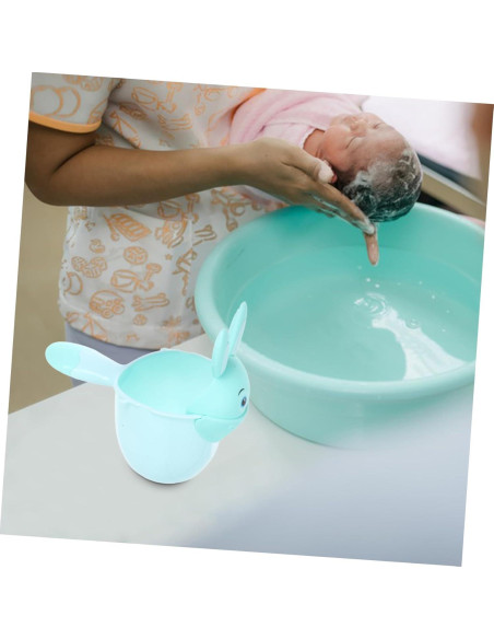 Juego de 2 tazas de enjuague NIYANGLE para baño de bebé Juego de 2 tazas de enjuague NIYANGLE para baño de bebé