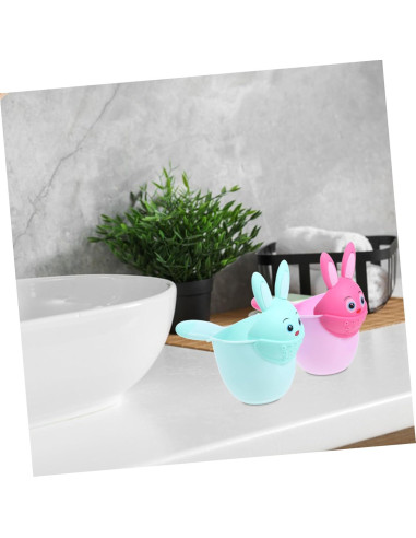 Juego de 2 tazas de enjuague NIYANGLE para baño de bebé