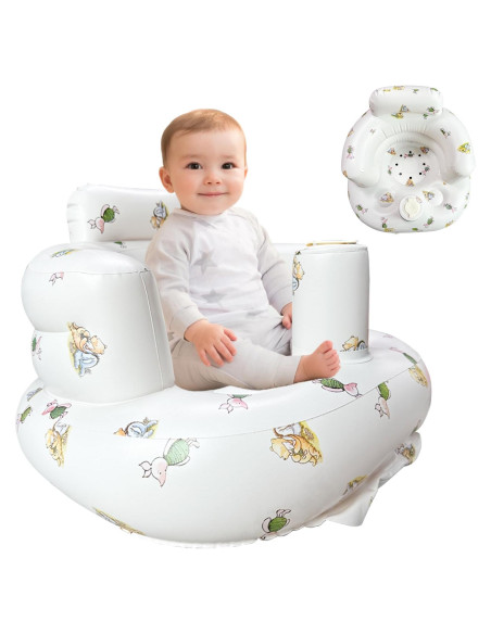 Asiento Inflable para Bebés 3-12 Meses Antideslizante Portátil Asiento Inflable para Bebés 3-12 Meses Antideslizante Portátil