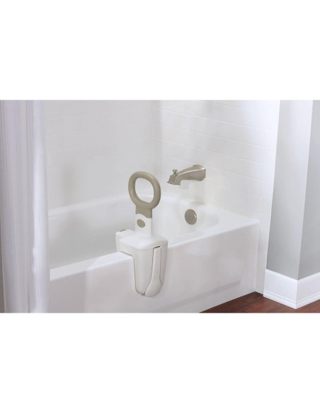 Agarre de Bañera Ajustable Moen DN7175 Seguridad Glaciar Agarre de Bañera Ajustable Moen DN7175 Seguridad Glaciar