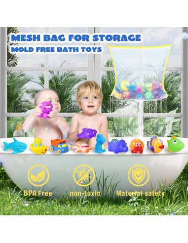 Set de 24 Juguetes de Baño para Bebés Juguetes Divertidos