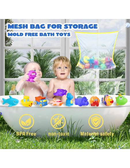 Set de 24 Juguetes de Baño para Bebés Juguetes Divertidos Set de 24 Juguetes de Baño para Bebés Juguetes Divertidos