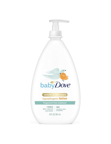 Loción Baby Dove para Bebés Piel Sensible Sin Fragancia 591 ml