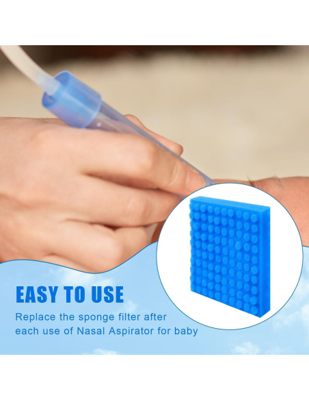 200 Filtros de Esponja para Aspirador Nasal Bebé TOYMIS 200 Filtros de Esponja para Aspirador Nasal Bebé TOYMIS