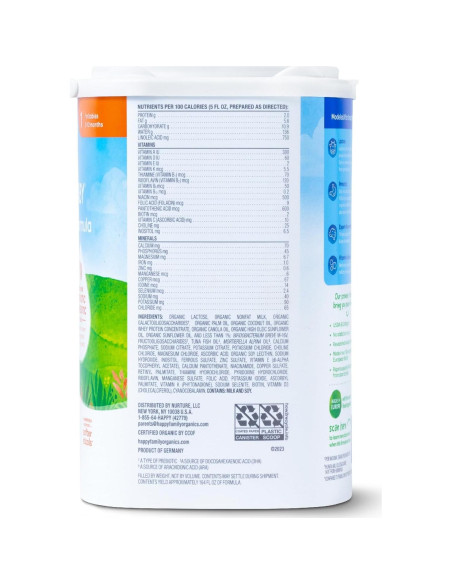 Fórmula Infantil Orgánica Happy Baby 0-12 Meses 650g Fórmula Infantil Orgánica Happy Baby 0-12 Meses 650g