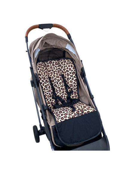 Funda de Carrito de Bebé Reversible Universal Leopardo 78x40cm Funda de Carrito de Bebé Reversible Universal Leopardo 78x40cm