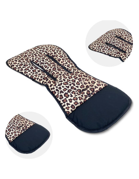 Funda de Carrito de Bebé Reversible Universal Leopardo 78x40cm Funda de Carrito de Bebé Reversible Universal Leopardo 78x40cm