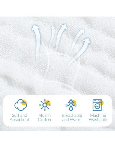 Juego de 8 Toallas de Baño con Capucha VitalCozy 81x81 cm