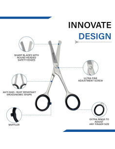 Tijeras de Corte para Niños Ruvanti 13.2 cm Acero Inoxidable 2