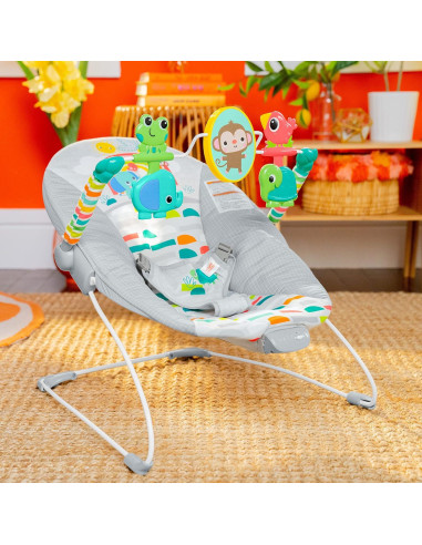 Asiento de rebote Bright Starts Paradise Juguetón 0-6 meses