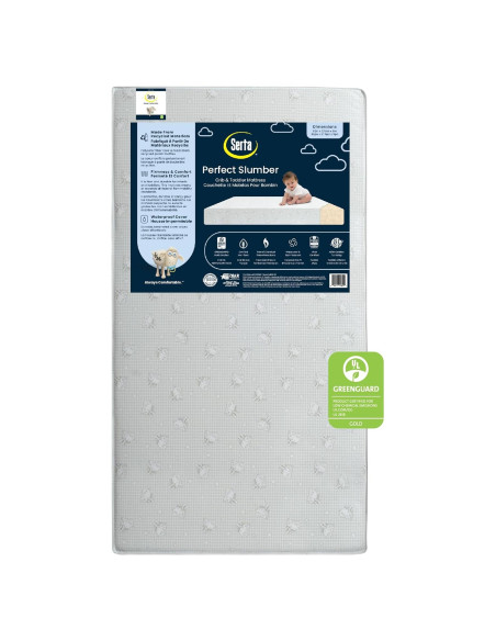 Colchón Serta Perfect Slumber para Cuna - Hipoalergénico - 70x132 cm Colchón Serta Perfect Slumber para Cuna - Hipoalergénico - 70x132 cm