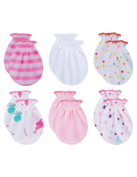 Manoplas RATIVE 100% Algodón para Bebés 0-6 Meses Manoplas RATIVE 100% Algodón para Bebés 0-6 Meses