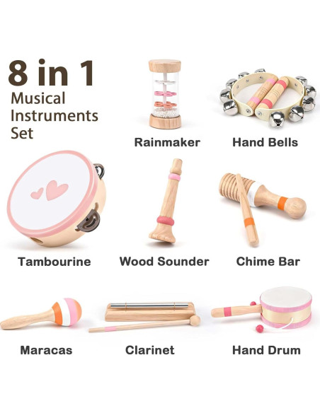 Conjunto Musical 8 en 1 Vanplay para Niños 18+ Meses Conjunto Musical 8 en 1 Vanplay para Niños 18+ Meses