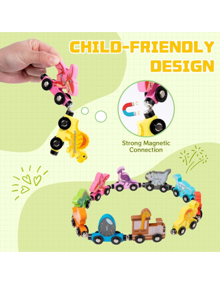 Tren de Números Magnético de Madera Adena Montessori 0-10 Tren de Números Magnético de Madera Adena Montessori 0-10