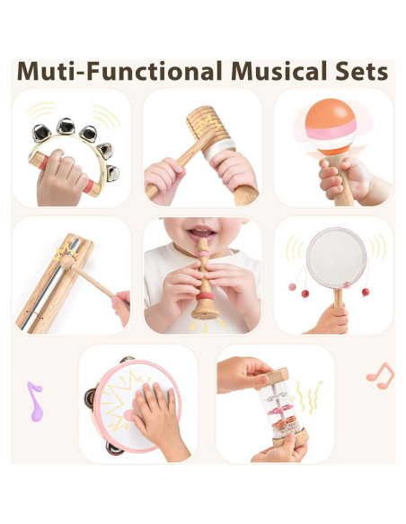 Conjunto Musical 8 en 1 Vanplay para Niños 18+ Meses Conjunto Musical 8 en 1 Vanplay para Niños 18+ Meses