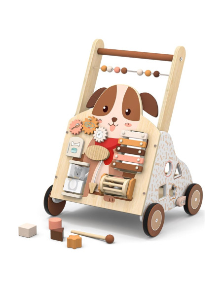 Andador de Madera Montessori para Bebés 12 Meses - Juguete de Actividad Andador de Madera Montessori para Bebés 12 Meses - Juguete de Actividad