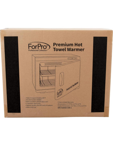 Calentador de Toallas ForPro Premium 23L Blanco Aislado