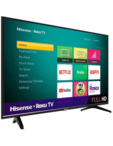 Televisor LED Inteligente Hisense 40H4F 101.6 cm 1080p Roku TV
