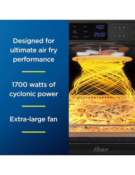 Horno de Aire Digital Oster RapidCrisp 12 Funciones Acero Inoxidable Horno de Aire Digital Oster RapidCrisp 12 Funciones Acero Inoxidable