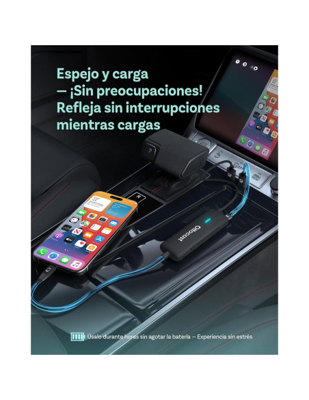 Adaptador OTTOCAST Mirror Touch Wireless CarPlay - Espejo Bidireccional para iPhone y Android Adaptador OTTOCAST Mirror Touch Wireless CarPlay - Espejo Bidireccional para iPhone y Android