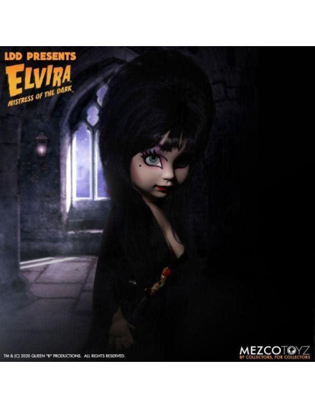 Figura de Colección Elvira Señora de la Oscuridad Mezco 25.4 cm Figura de Colección Elvira Señora de la Oscuridad Mezco 25.4 cm