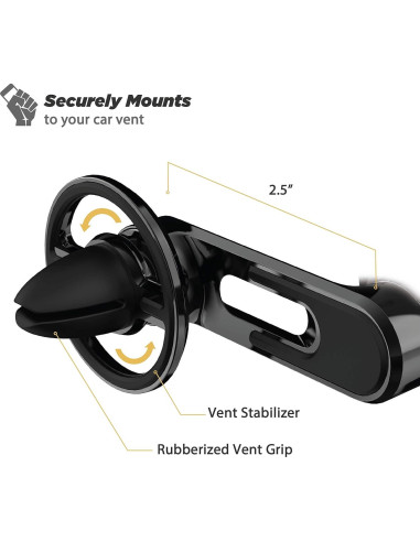 Soporte de Carga Inalámbrica Qi SCOSCHE MQ2VP2-XT para Ventilación