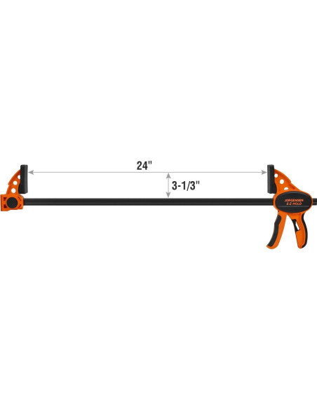 Abrazadera de Mano Jorgensen E-Z Hold 24" (60.96 cm) - Paquete de 2 Abrazadera de Mano Jorgensen E-Z Hold 24" (60.96 cm) - Paquete de 2
