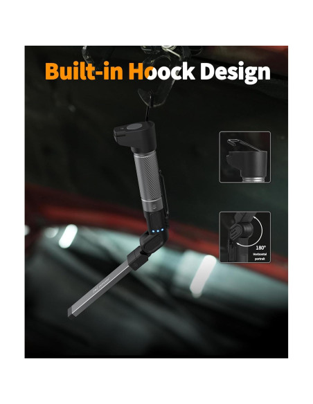Luz de Trabajo Magnética HOTLIGH 800 Lúmenes Recargable 2200mAh Luz de Trabajo Magnética HOTLIGH 800 Lúmenes Recargable 2200mAh