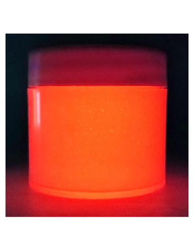 Pintura Acrílica Luminosa Glomania 30ml Blanco Brilla Rojo-Anaranjado