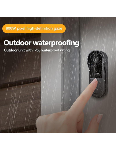 Cámara de Timbre Inalámbrica TKMARS 1080P Impermeable Cámara de Timbre Inalámbrica TKMARS 1080P Impermeable