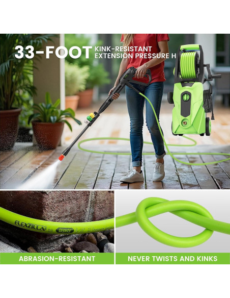 Lavadora a Presión Eléctrica Commowner 5000 PSI 10L/min Verde Lavadora a Presión Eléctrica Commowner 5000 PSI 10L/min Verde