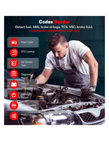 Escáner OBD2 Bluetooth QYQBOON - Diagnóstico Automotriz Inalámbrico Escáner OBD2 Bluetooth QYQBOON - Diagnóstico Automotriz Inalámbrico