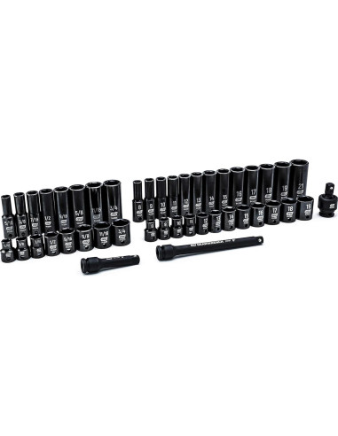 Juego de Enchufes GEARWRENCH 44 Piezas 3/8" SAE/Métrico