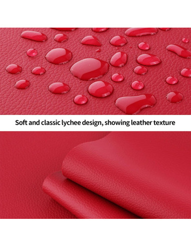 Cinta de Reparación de Cuero Aglzyoply 45x200 cm Roja