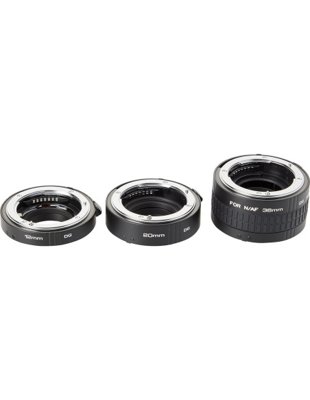 Juego de tubos de extensión Kenko 2042 para Nikon AF 12/20/36 mm Juego de tubos de extensión Kenko 2042 para Nikon AF 12/20/36 mm