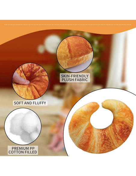 Almohada de Cuello Croissant Goetland 35x29 cm Lavable Almohada de Cuello Croissant Goetland 35x29 cm Lavable