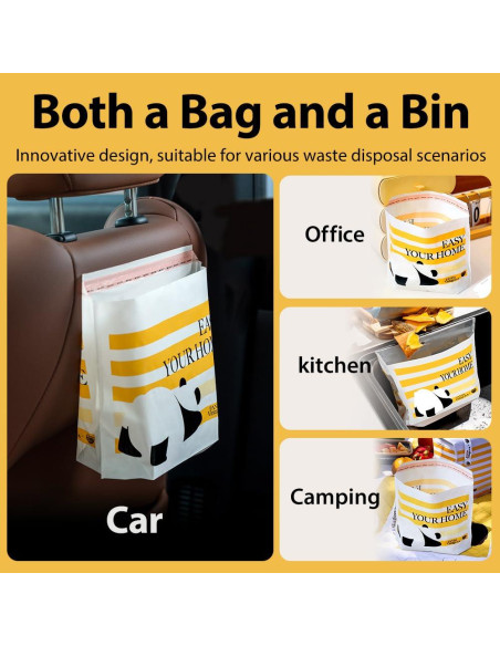30 Bolsas de Basura Portátiles Adhesivas Yantai 24.89x11.68cm 30 Bolsas de Basura Portátiles Adhesivas Yantai 24.89x11.68cm