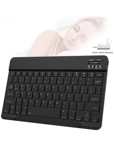 Teclado Bluetooth Ultra Delgado TOHAKATA para iPad y Smartphone