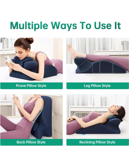 Almohada Ergonómica en Cuña MOONYOOY de Espuma Viscoelástica Almohada Ergonómica en Cuña MOONYOOY de Espuma Viscoelástica