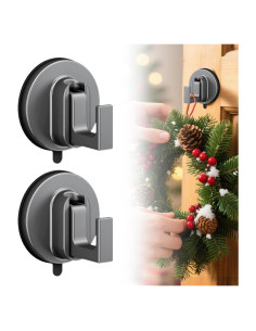 Ganchos de Ventosa Mejorados AprYew para Ducha y Decoración 2PCS